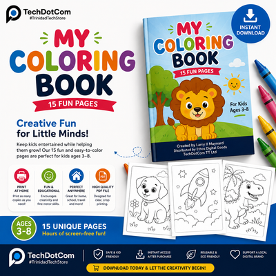My Coloring Book – 15 Fun Coloring Pages