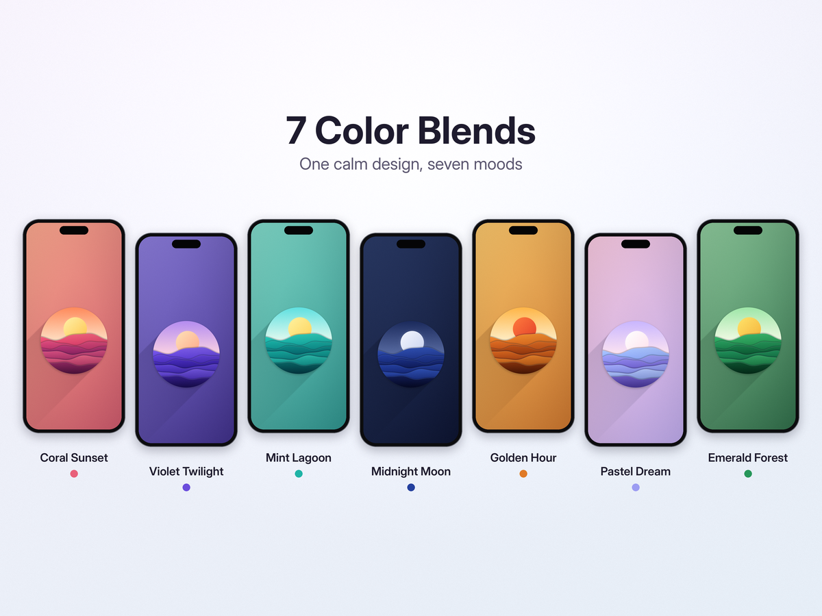 Sunwave — Minimal Sunset Wallpaper Pack