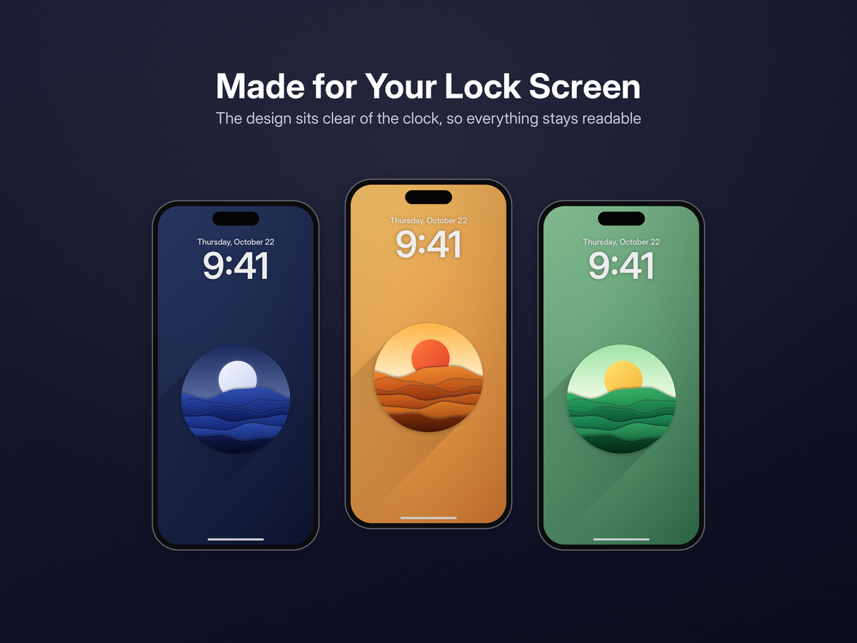 Sunwave — Minimal Sunset Wallpaper Pack
