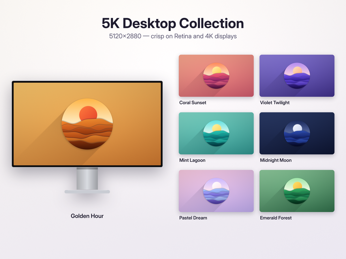 Sunwave — Minimal Sunset Wallpaper Pack