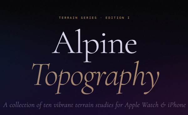 Alpine Topography — OLED Wallpaper Collection