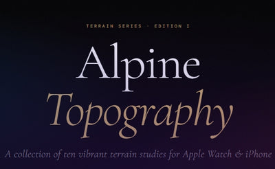Alpine Topography — OLED Wallpaper Collection