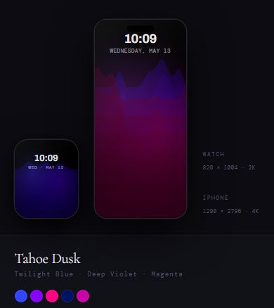 Alpine Topography — OLED Wallpaper Collection