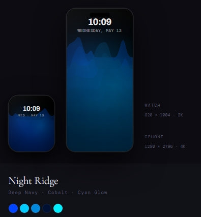 Alpine Topography — OLED Wallpaper Collection