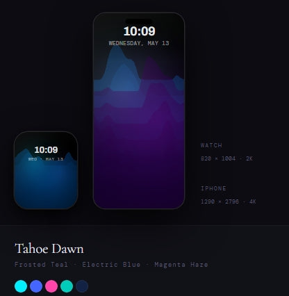 Alpine Topography — OLED Wallpaper Collection