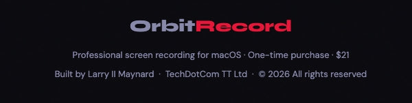 Orbit Record For macOS