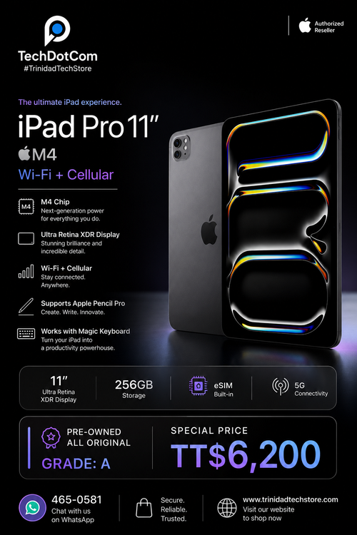 iPad Pro 11-inch (M4) Wi-Fi + Cellular | $6200
