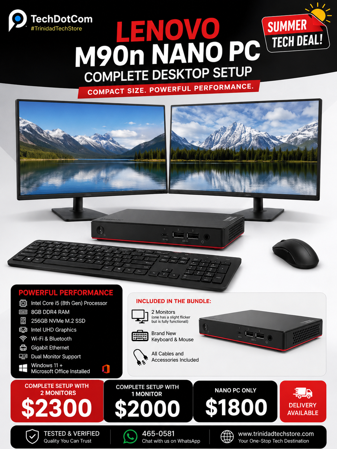 Lenovo ThinkCentre M90n Nano Mini PC