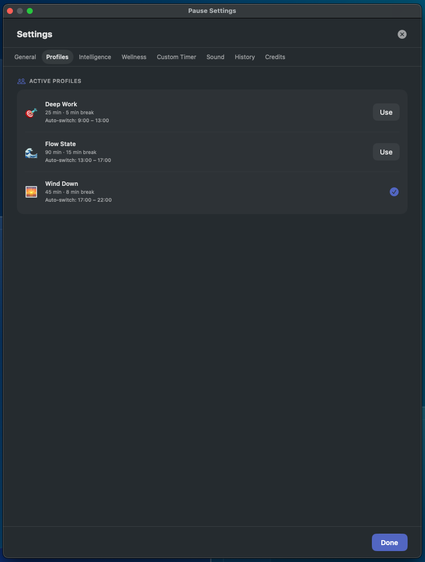 Pause for macOS