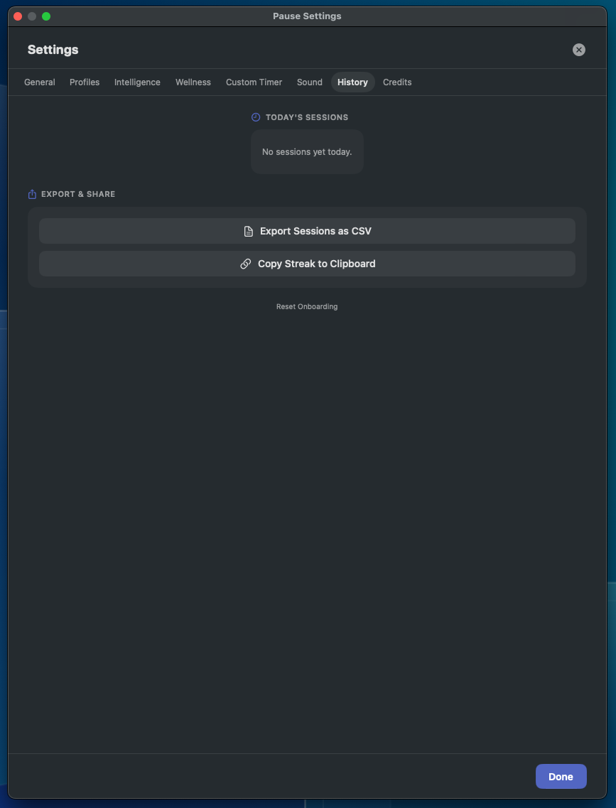 Pause for macOS