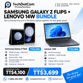 SAMSUNG GALAXY Z FLIP5 + LENOVO 14W BUNDLE - $3699