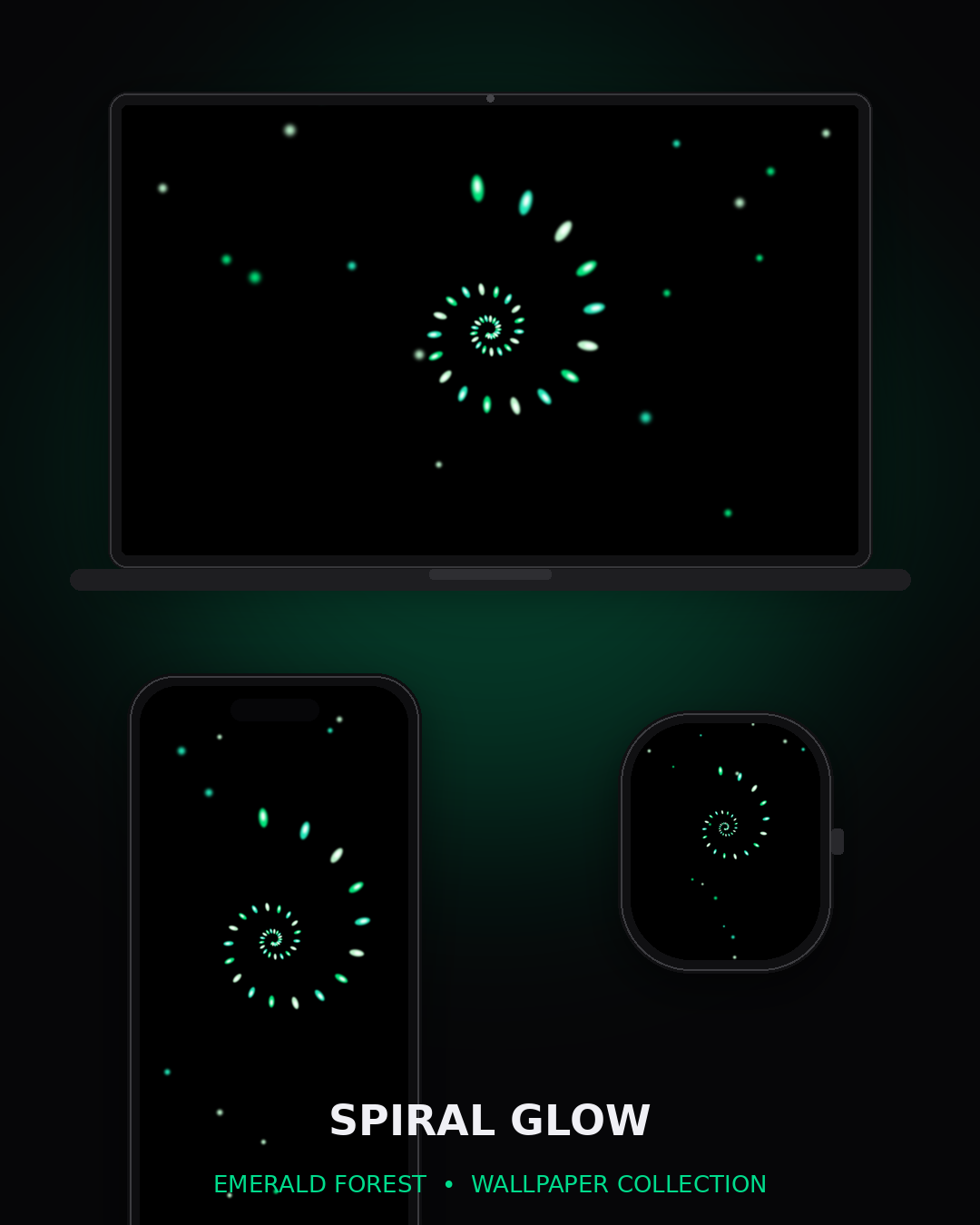 Spiral Glow Wallpaper Collection