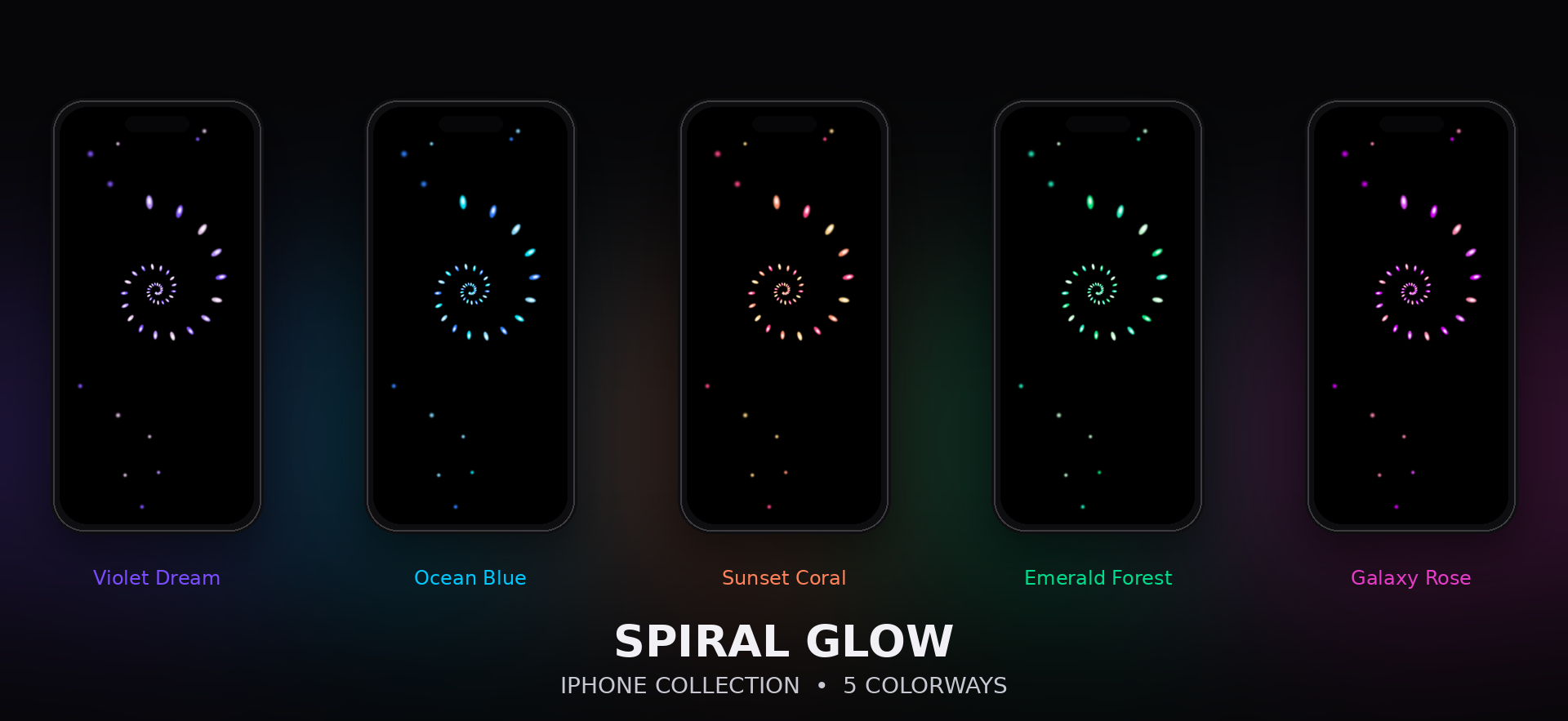 Spiral Glow Wallpaper Collection