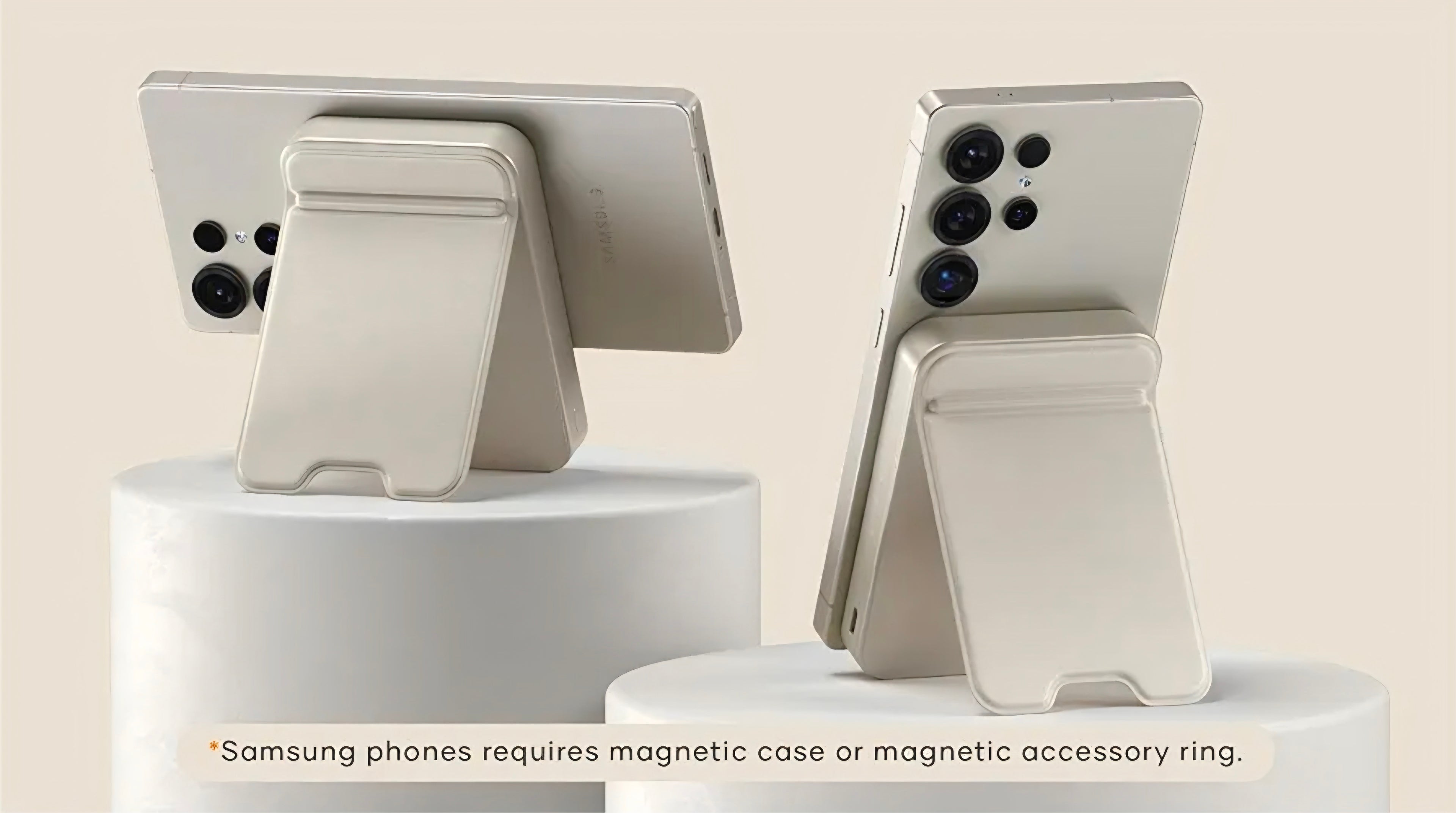 Magnetic Wireless Charger Bank with Kick-Stand