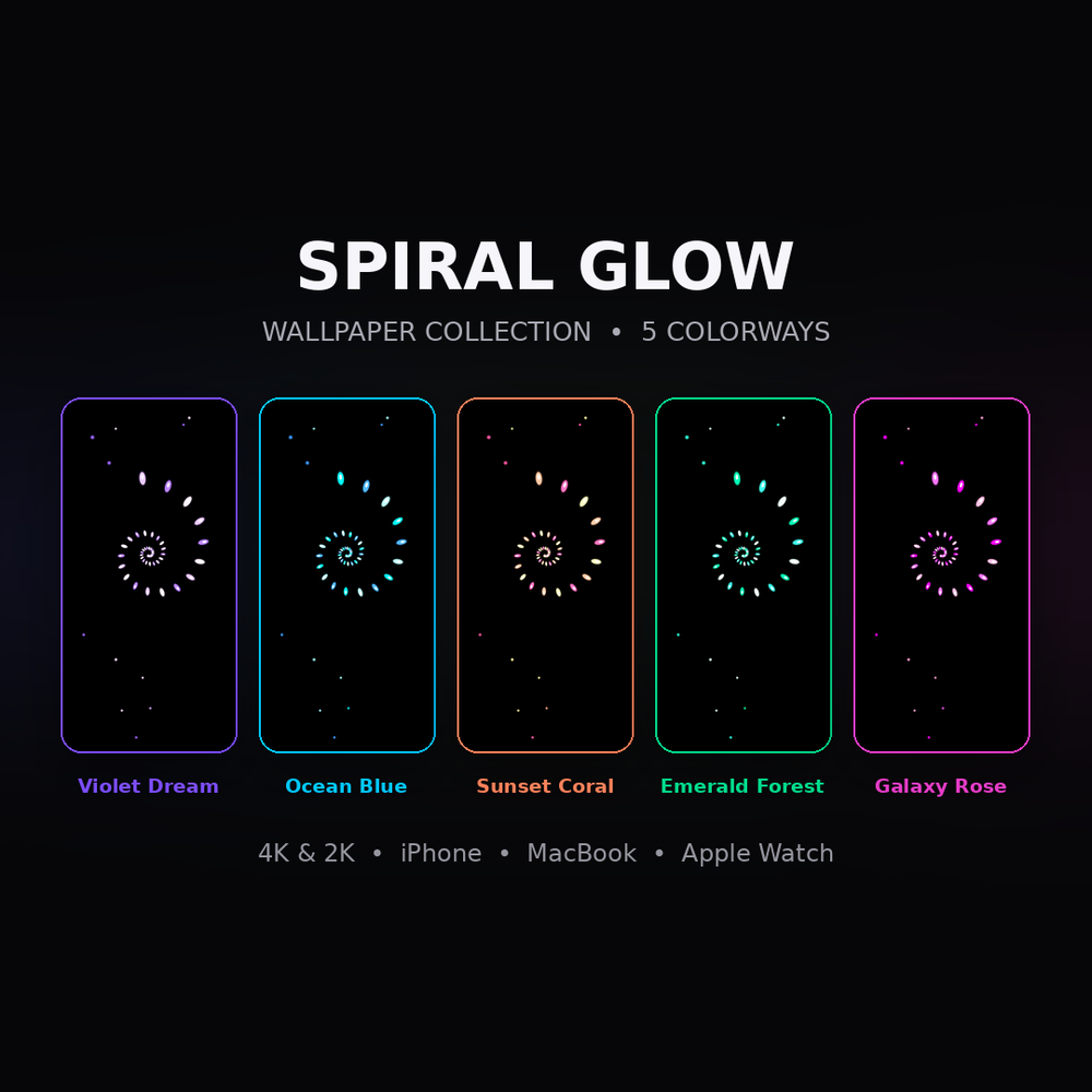 Spiral Glow Wallpaper Collection
