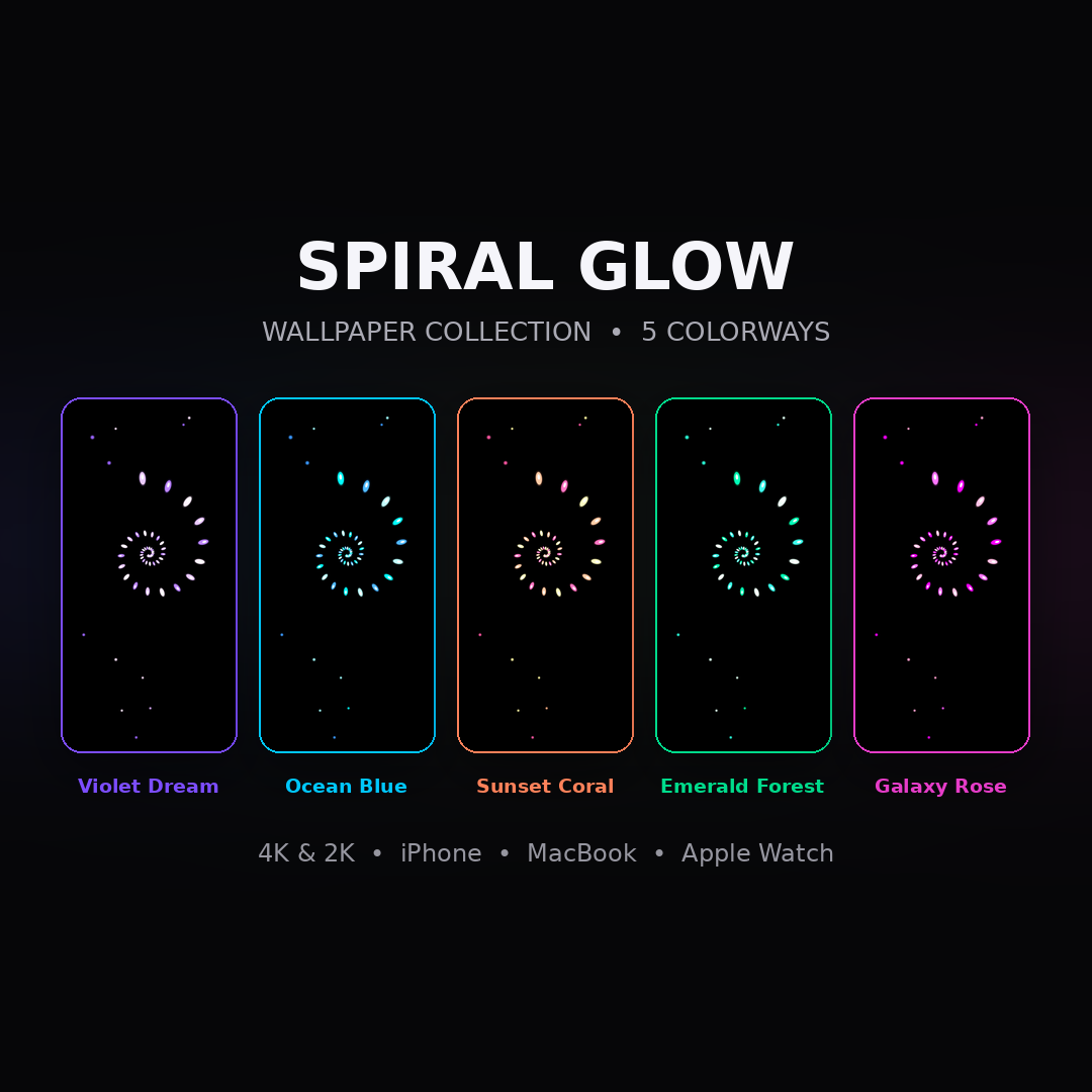 Spiral Glow Wallpaper Collection