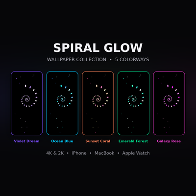 Spiral Glow Wallpaper Collection