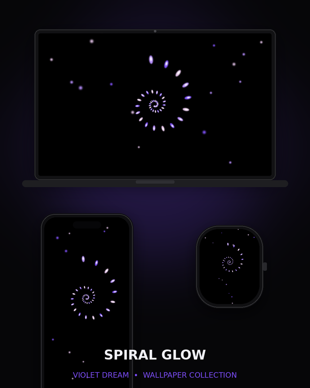 Spiral Glow Wallpaper Collection