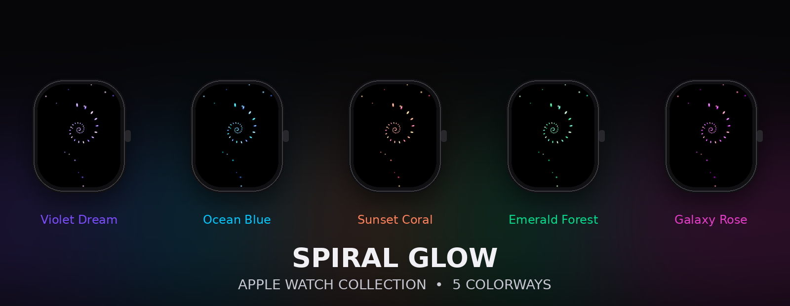 Spiral Glow Wallpaper Collection
